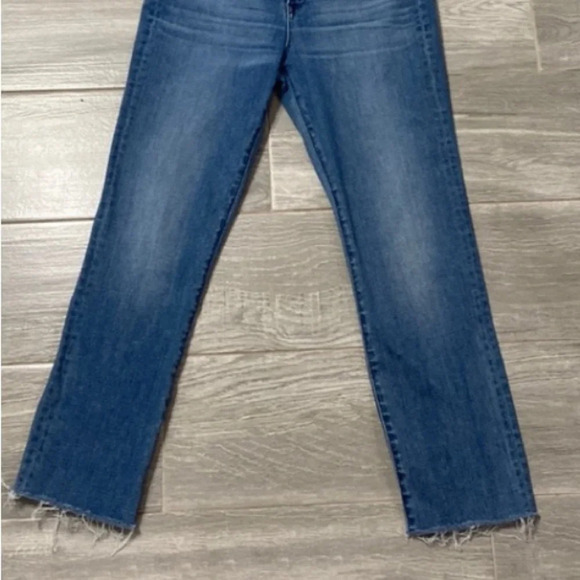 3x1 Higher Ground Jesse Straight Medium Wash Raw Hem Skinny Jeans Size 26 - Picture 4 of 6